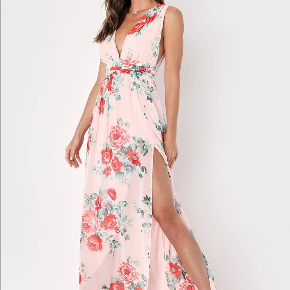 Lulus floral maxi dress